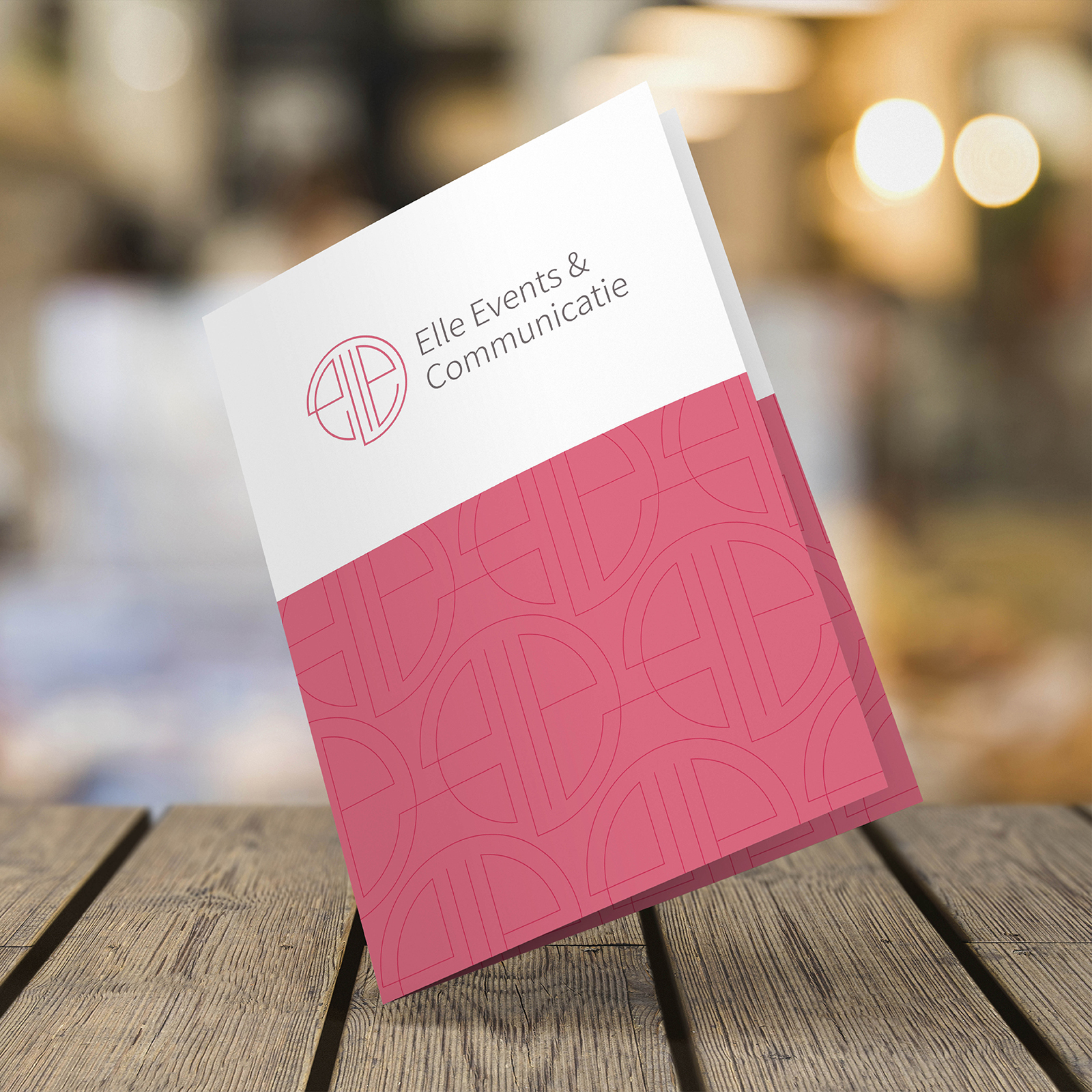Drukwerk voor opdrachtgever Elle Events en communicatie.