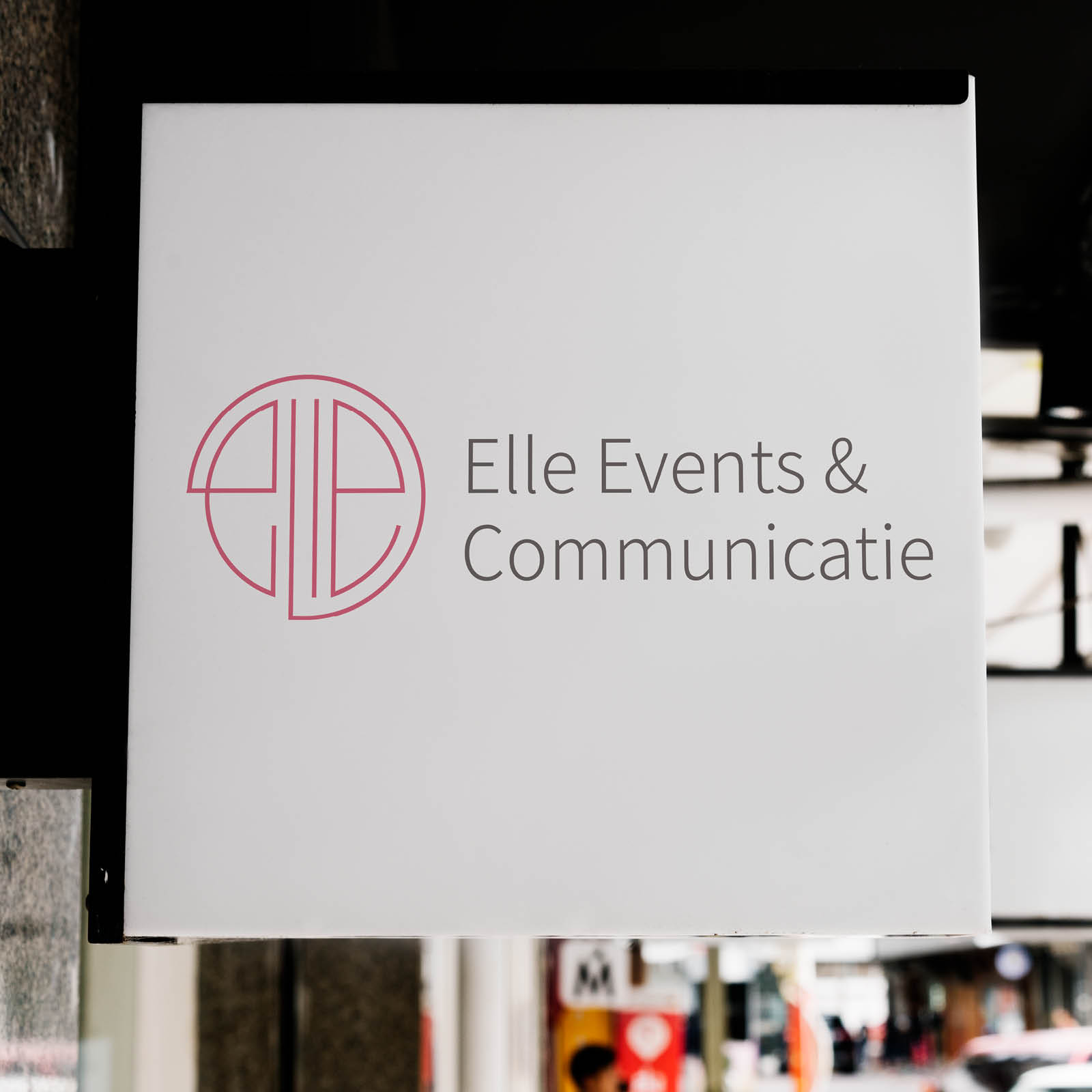Logo van opdrachtgever Elle Events en Communicatie.