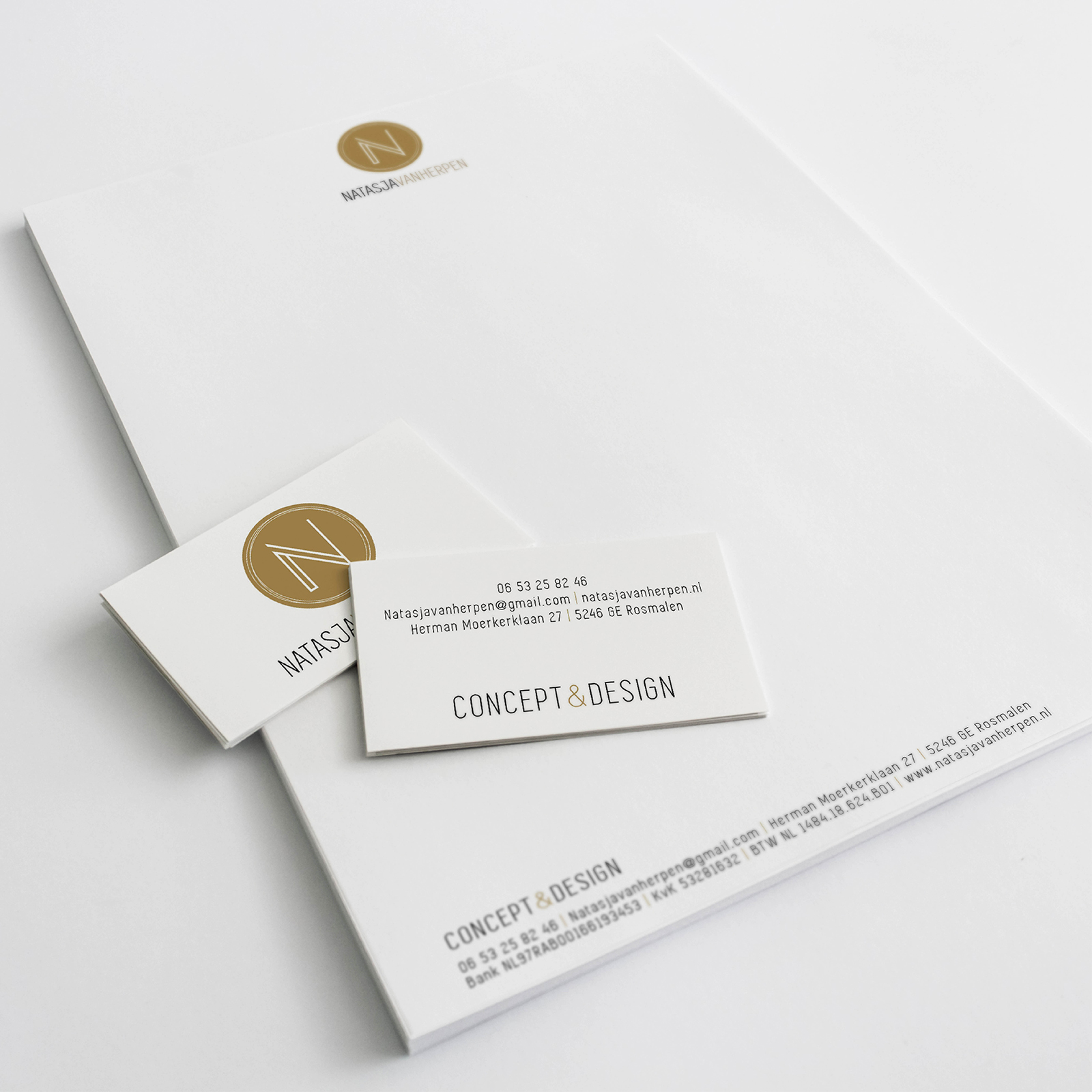 Logo en branding voor Natasja van Herpen.