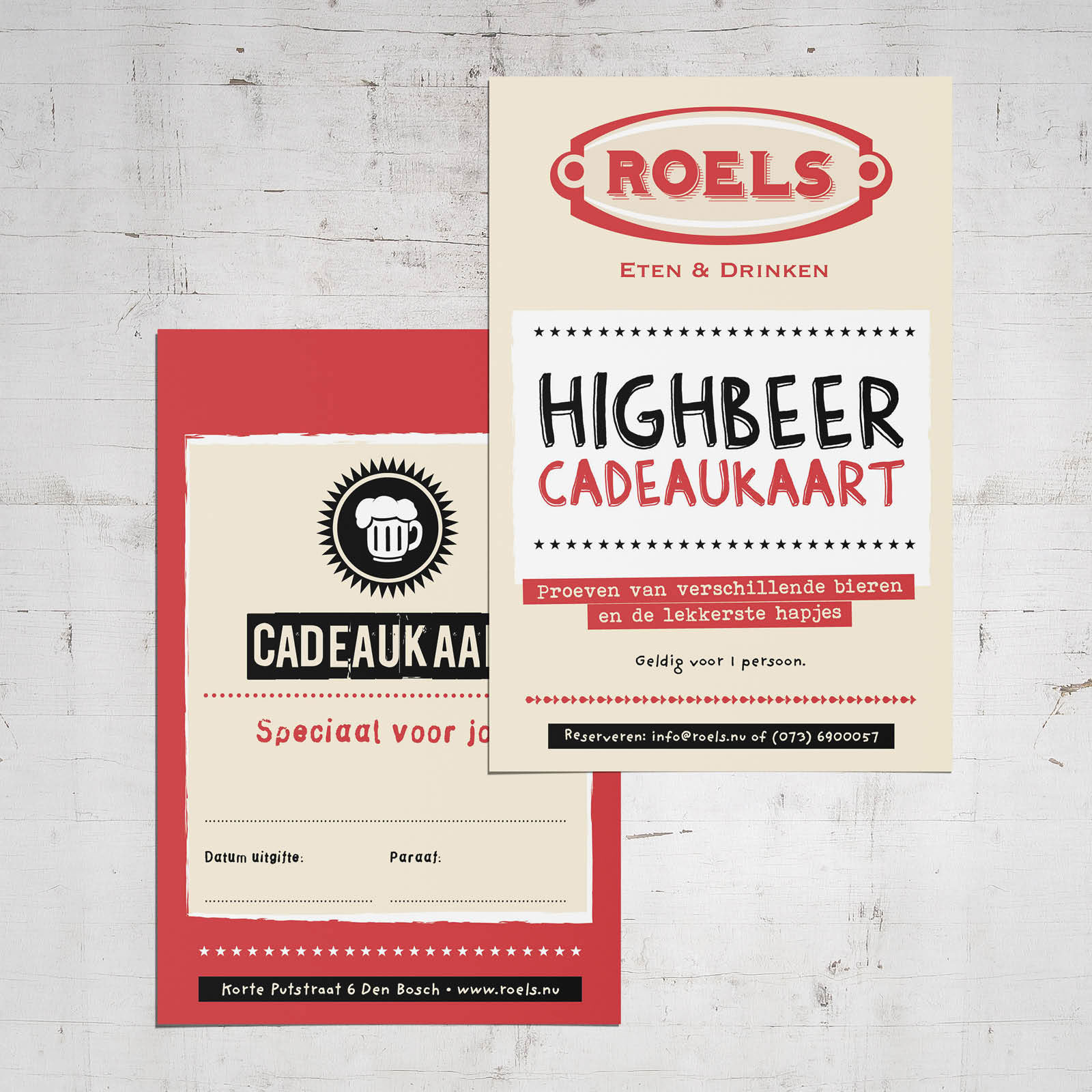 Grafisch ontwerp voor drukwerk voor opdrachtgever Roels.